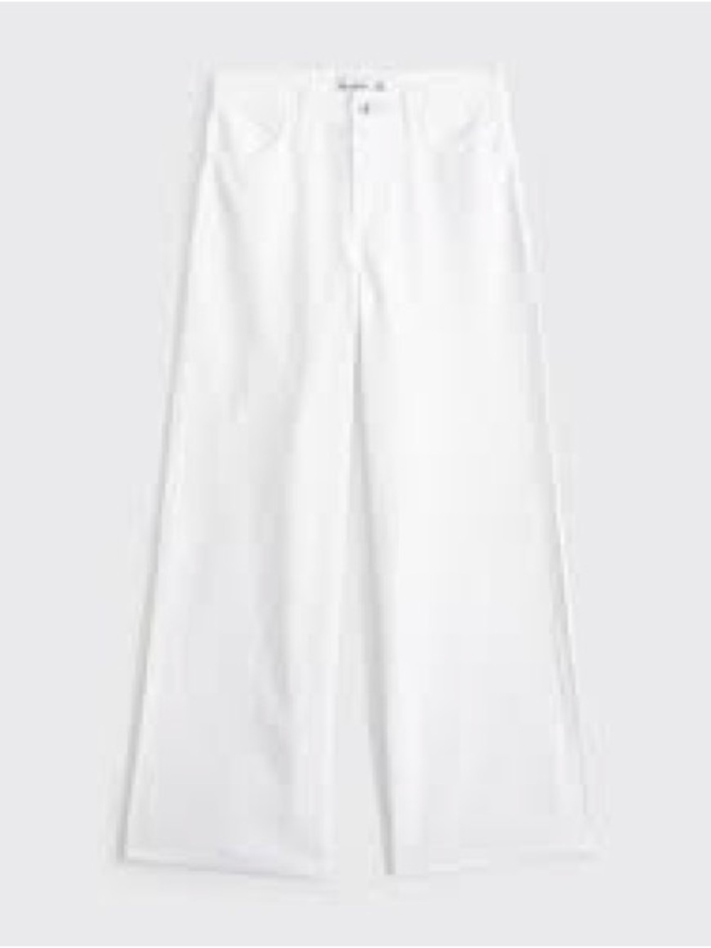 Abercrombie High Rise Ultra Wide Leg Jeans in White